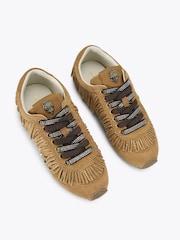 Kurt Geiger London Brown Islington Fringe Trainers - Image 2 of 4