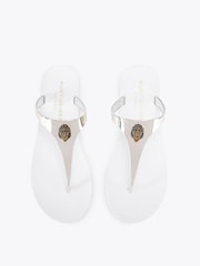 Kurt Geiger London Gold Maddison T-Bar Sandals - Image 3 of 5