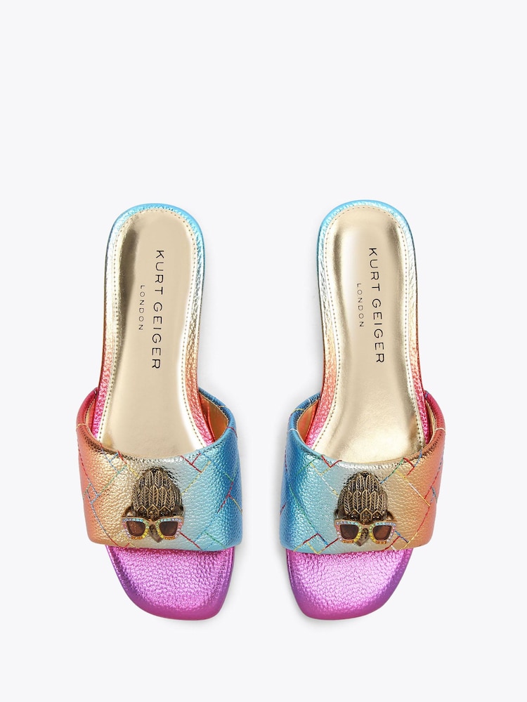 Kurt Geiger London Pink Kensington Flat Sandals - Image 2 of 4