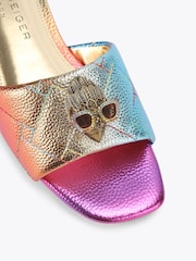 Kurt Geiger London Pink Kensington Flat Sandals - Image 3 of 4