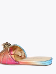 Kurt Geiger London Pink Kensington Flat Sandals - Image 4 of 4