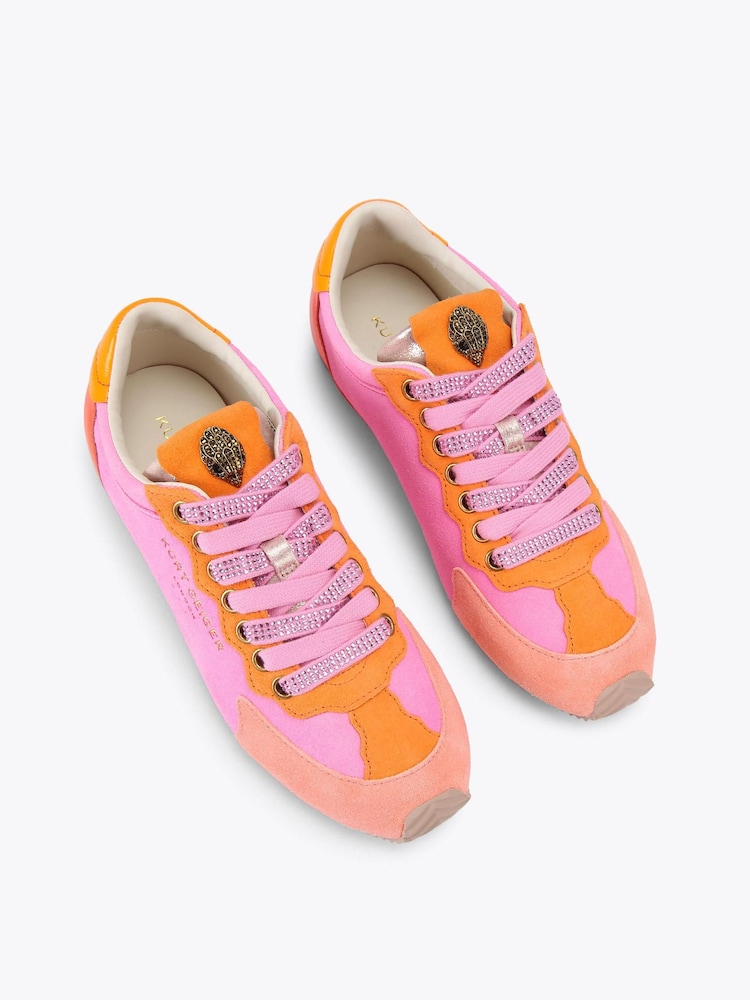 Kurt Geiger London Pink Islington Trainers - Image 2 of 4