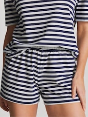Simply Be Black Pretty Secrets Back To Basics Striped Short Pyjamas Set - Image 3 of 3