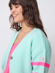 SCAMP & DUDE Green Stripe Cardigan - Image 5 of 5