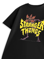 Vanilla Underground Black Stranger Things Demogorgon Short Sleeved T-Shirt - Image 5 of 6