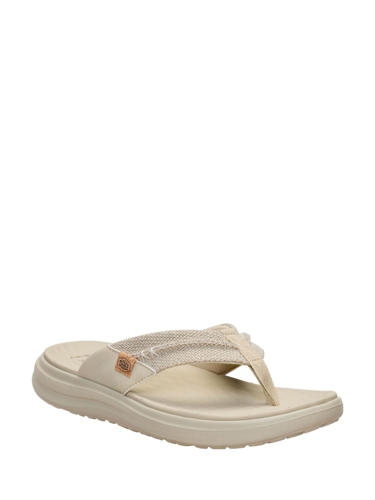HEYDUDE Brown Finn Flip Braided Sandals - Image 2 of 6