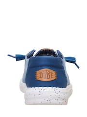 HEYDUDE Blue Wendy Chambray Shoes - Image 6 of 6