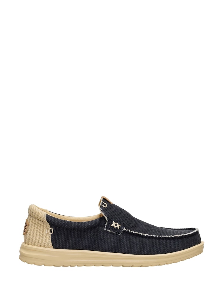 HEYDUDE Black Mikka Braided Slip On Shoes - Image 1 of 6 HEYDUDE Black Mikka Braided Slip On Shoes - Image 1 of 6