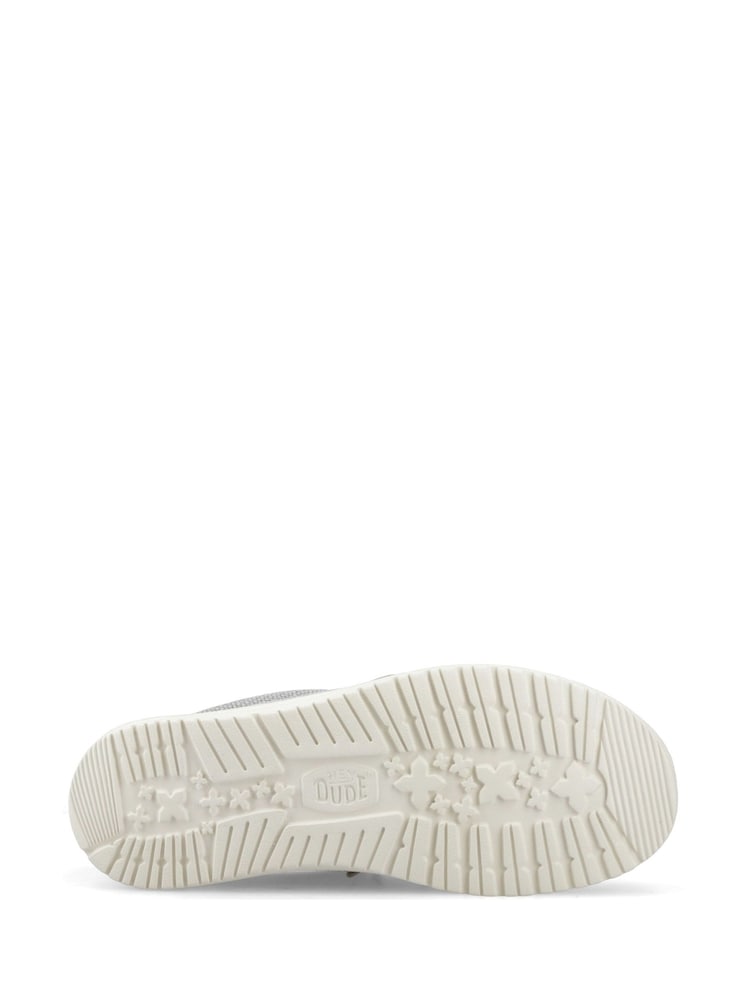 HEYDUDE Grey Wally Braided Slip On Shoes - Image 4 of 4