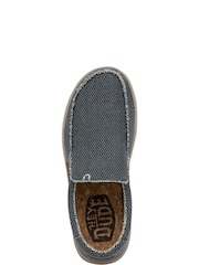 HEYDUDE Blue Mikka Braided Slip On Shoes - Image 5 of 6