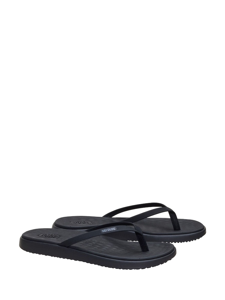 HEYDUDE Black Maui Breeze Flip Flop Sandals - Image 5 of 5