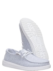 HEYDUDE Grey Wendy Stretch Jersey Slip on Shoes - Image 3 of 5