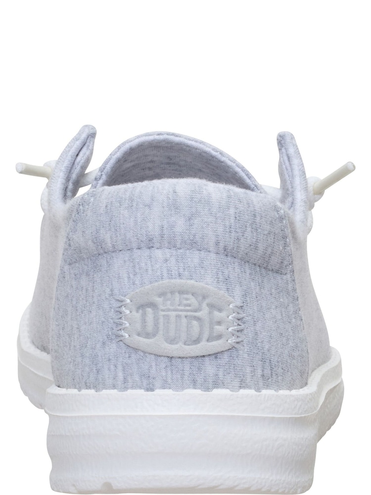 HEYDUDE Grey Wendy Stretch Jersey Slip on Shoes - Image 5 of 5 HEYDUDE Grey Wendy Stretch Jersey Slip on Shoes - Image 5 of 5