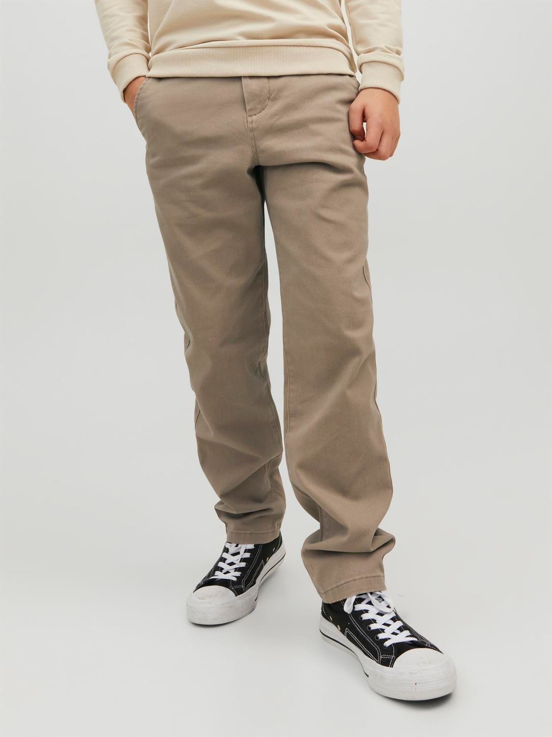 Jack & Jones Boys Beige Children's Chino Trousers Marco Dave Akm - Image 2