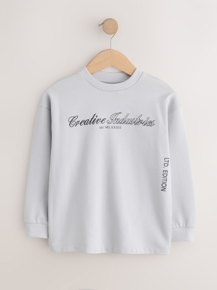 siva - Heavyweight Long Sleeve T-Shirt (3-16yrs) - Slika 1 iz 4