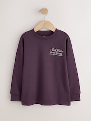 Vijolična - Heavyweight Long Sleeve T-Shirt (3-16yrs) - Slika 1 iz 4