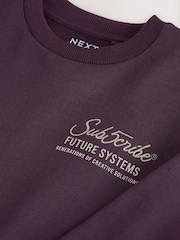Vijolična - Heavyweight Long Sleeve T-Shirt (3-16yrs) - Slika 4 iz 4