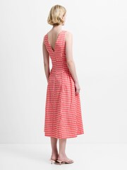 French Connection Sheila Checks Voluminous Midi Dress - 圖片 2/7