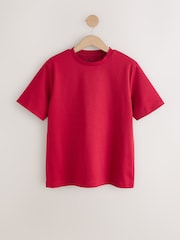 Red Heavyweight Crew Neck T-Shirt - Image 1 of 3