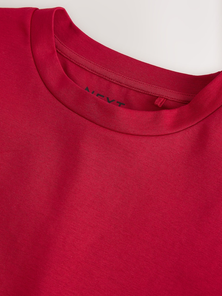 Red Heavyweight Crew Neck T-Shirt - Image 3 of 3