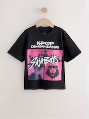 Black KPOP Demon Hunters T-Shirt (6-16yrs) - Image 1 of 4