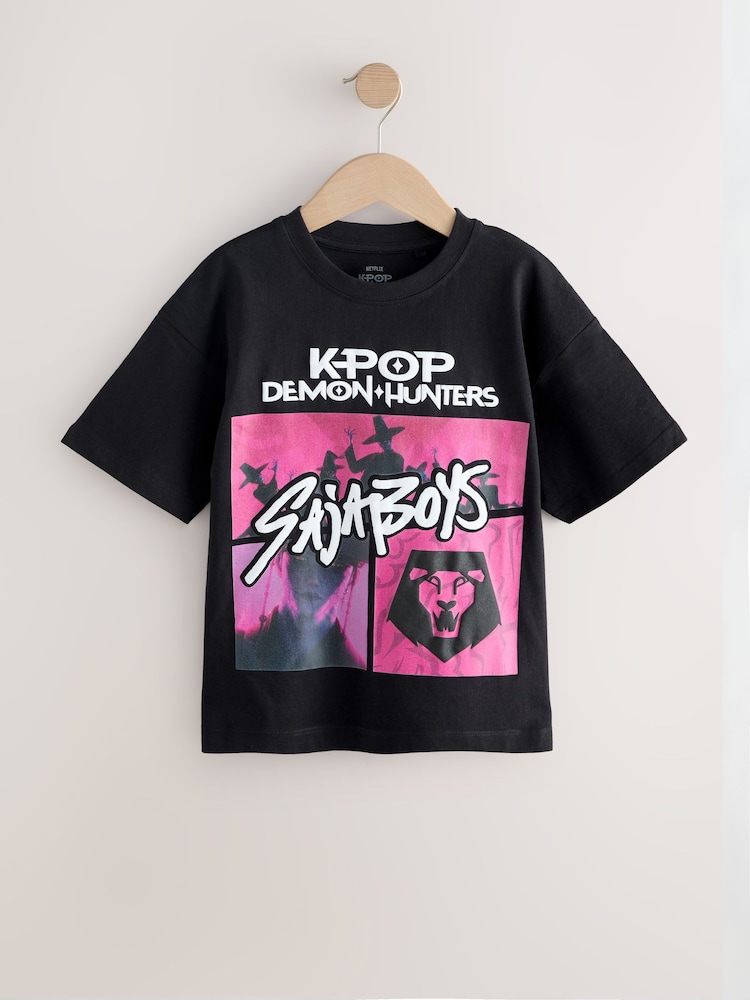 Black KPOP Demon Hunters T-Shirt (6-16yrs) - Image 1 of 4