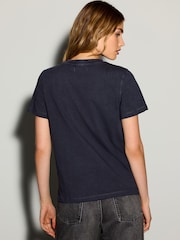 Blau - Festive Era Graphic Christmas Short Sleeve T-Shirt - Bild 3 von 4