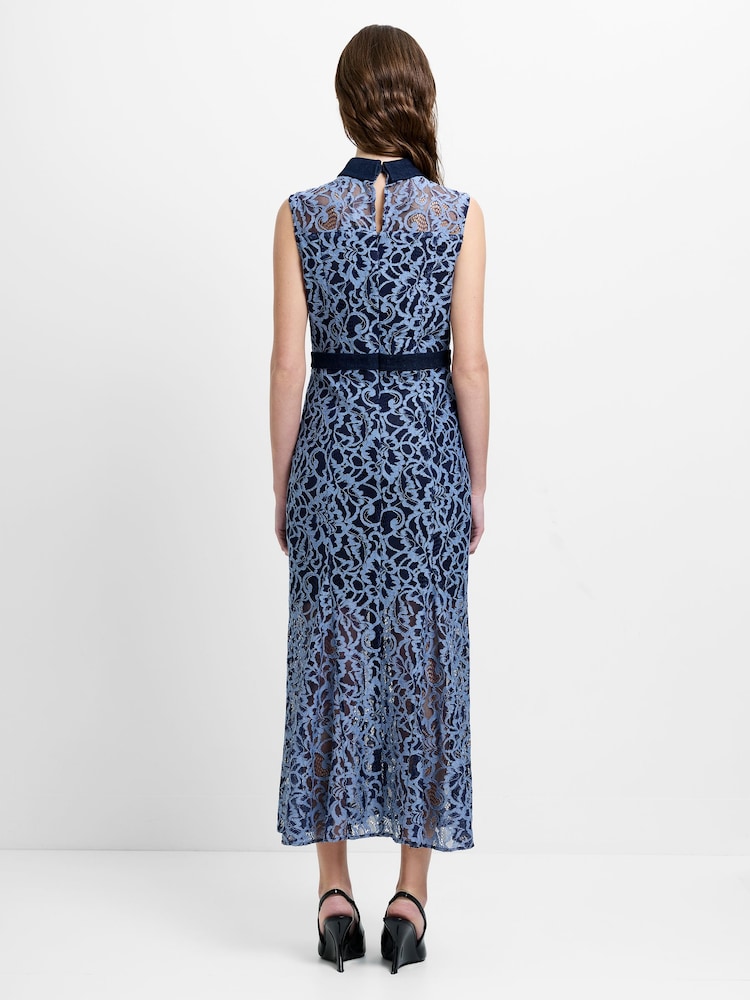 French Connection Skye Lace Godet Shirt Dress - Image 2 of 6