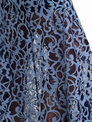 French Connection Skye Lace Godet Shirt Dress - Image 4 of 6