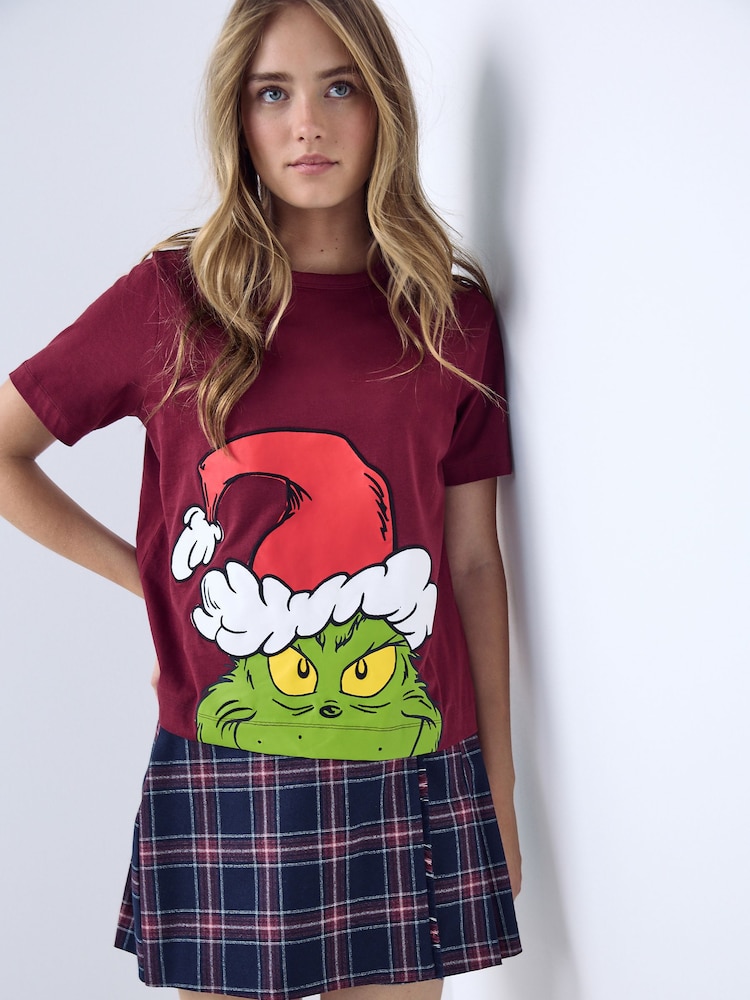 وردي توتي - Grinch Licence Graphic Christmas T-Shirt - صورة 1 من 4