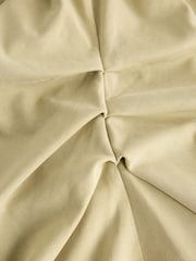 Peščena - Majica z dolgimi rokavi in širokim ovratnikom N.Premium Cinch Waist - Slika 7 iz 7