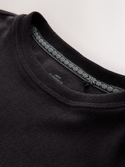 Black Thermal Crew Neck Long Sleeve Top - Image 9 of 11
