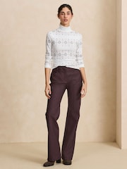 Ecru Fairisle Roll Neck Long Sleeve Top - Image 5 of 5