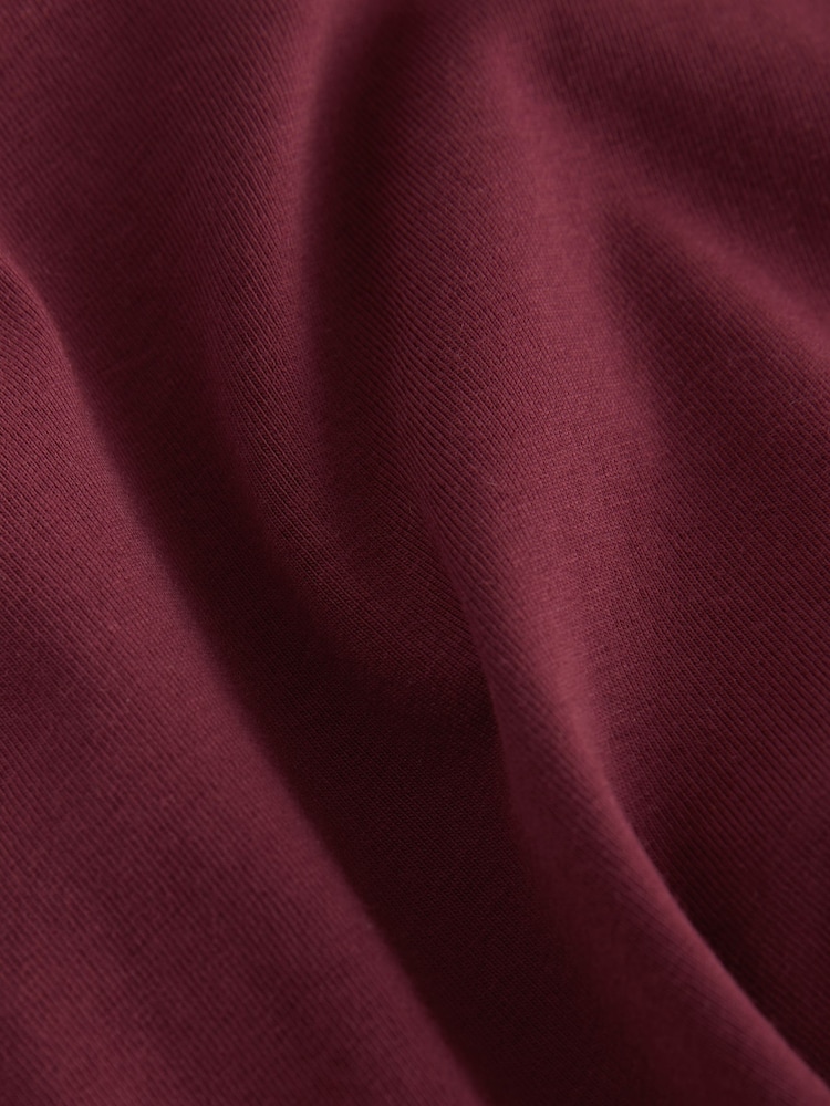 Wine Fitted Scoop Neck Long Sleeve T-Shirt - Image 8 of 8 Wine Fitted Scoop Neck Long Sleeve T-Shirt - Image 8 of 8