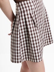 French Connection Brown Lexi Suiting Mini Skirt - Image 3 of 5