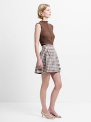 French Connection Brown Lexi Suiting Mini Skirt - Image 4 of 5