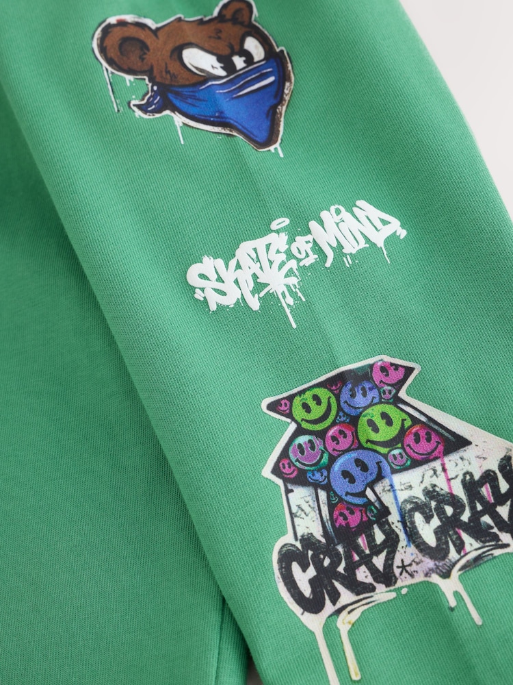 Green Gaming Relaxed Fit Graphic Long Sleeve Cotton T-Shirt (3-16yrs) - Image 5 of 5 Green Gaming Relaxed Fit Graphic Long Sleeve Cotton T-Shirt (3-16yrs) - Image 5 of 5