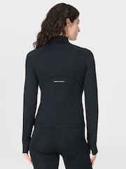 Sweaty Betty Black Black All Day Active Zip Up Sweatshirt - Image 3 of 8