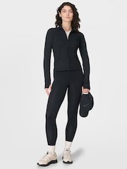 Sweaty Betty Black Black All Day Active Zip Up Sweatshirt - Image 4 of 8
