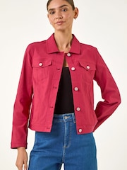 Roman Red Stretch Pocket Detail Jacket - Image 3 of 5