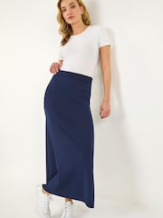 Roman Blue Knitted Midi Skirt - Image 1 of 5