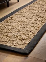 Nina Campbell Natural Diamond Hand Woven Jute Runner - Image 2 of 5