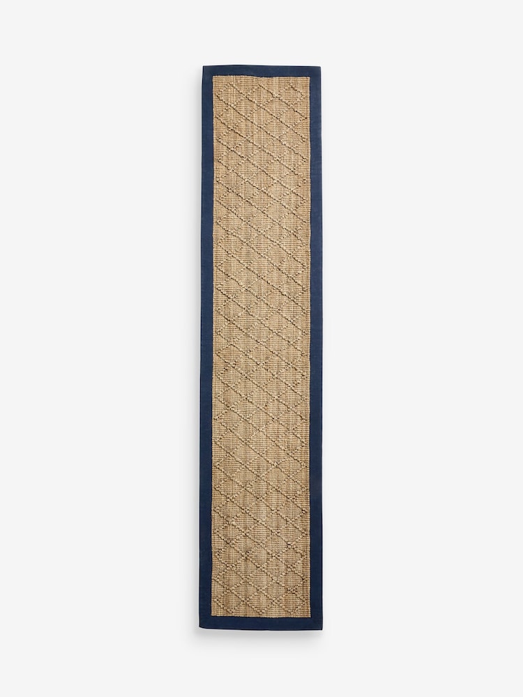 Nina Campbell Natural Diamond Hand Woven Jute Runner - Image 5 of 5 Nina Campbell Natural Diamond Hand Woven Jute Runner - Image 5 of 5