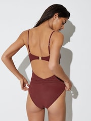 Reiss Wrenna Cut-Out Detail Ruched Swimsuit - תמונה 5 מתוך 7