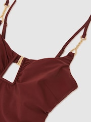 Reiss Wrenna Cut-Out Detail Ruched Swimsuit - תמונה 7 מתוך 7