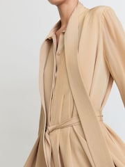 Robe courte à ceinture et col à nouer Reiss Iman - Image 3 de 6