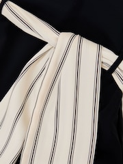 Reiss Black Print Etienne Bandeau Scarf-Belt Halterneck Swimsuit - Image 7 of 7