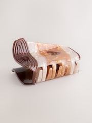 Brown Coffee Cup Hair Claw Clip - Image 2 of 4