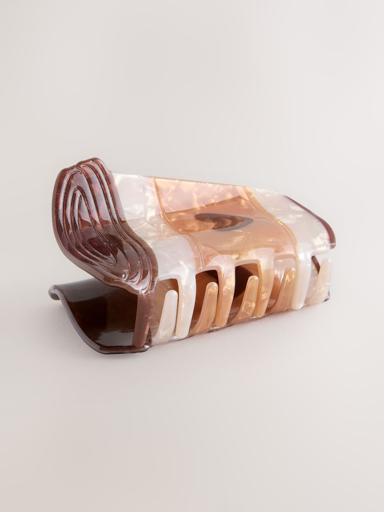 Brown Coffee Cup Hair Claw Clip - Image 2 of 4 Brown Coffee Cup Hair Claw Clip - Image 2 of 4