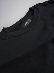 The Set Brushed Sweat Co-Ord Set Black - Image 4 of 5